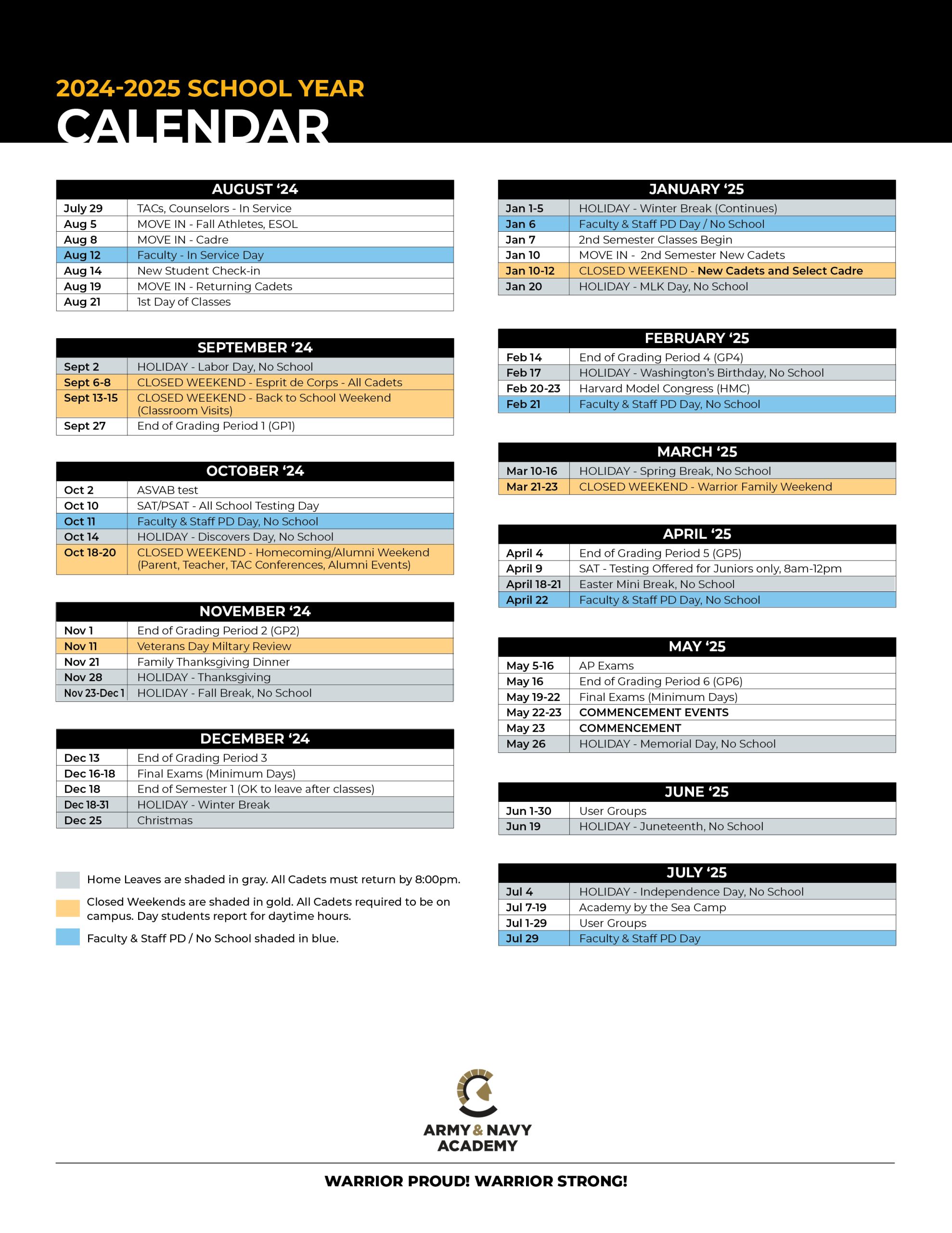 2023-2024 Master Calendar